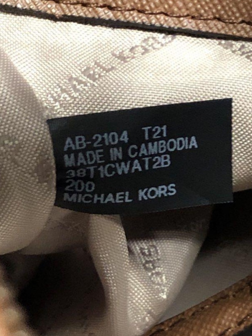 Michael Kors Jet Set Brown Monogram Coated Canvas Tote Bag - Picture 14 of 14